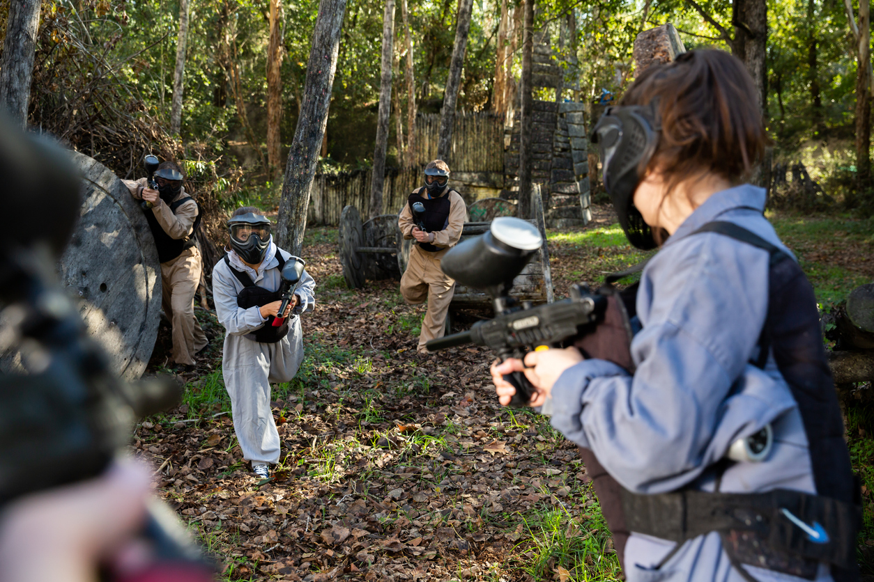 Outdoor paintball adventure at Cousins Long Island